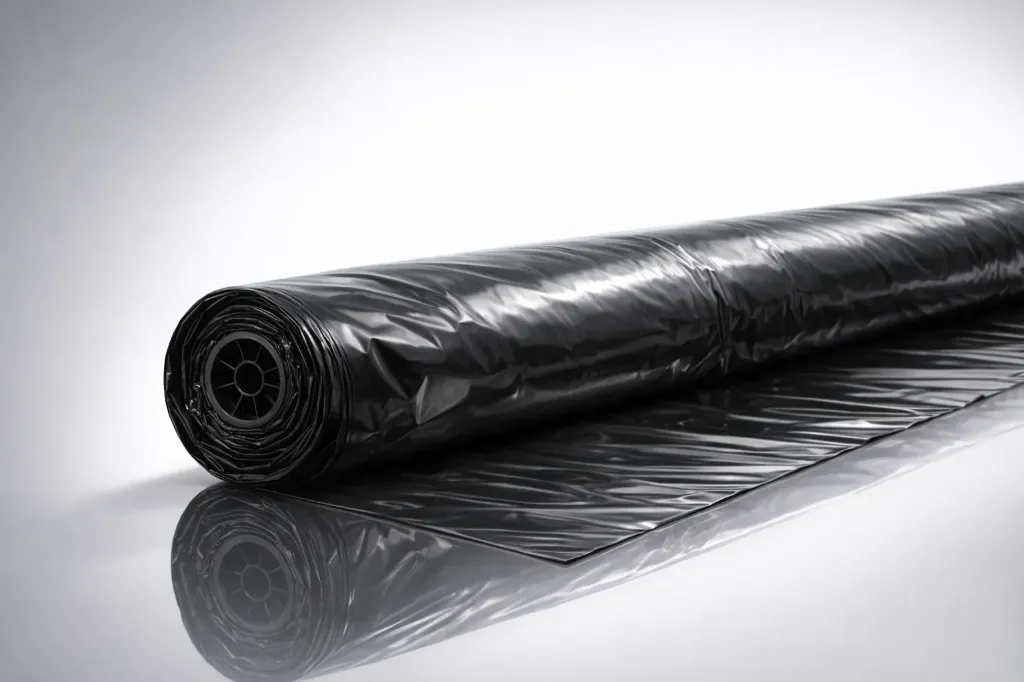 40' x 100' 4 Mil Black Poly Sheeting Tarps (1/RL)