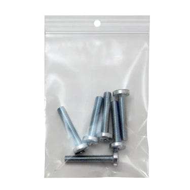 3" x 10" 4 Mil Reclosable Zipper Bags w/Hang Hole (1000/CS)