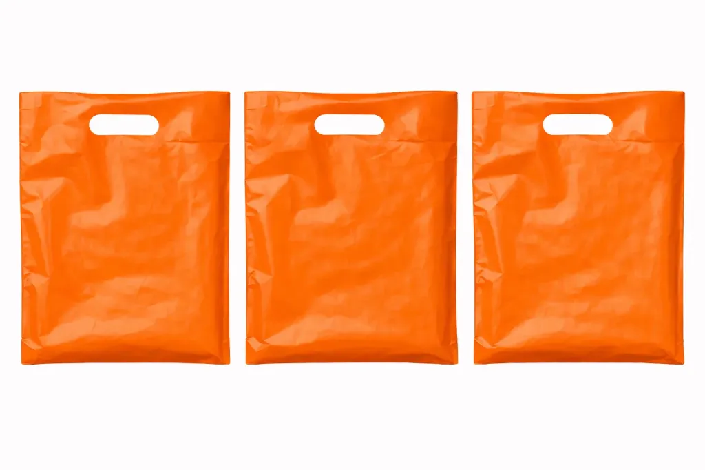 12" x 15" High Density Merchandise Bags (1000/CS) - Orange