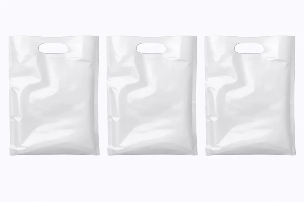 12" x 15" High Density Merchandise Bags (1000/CS) - White