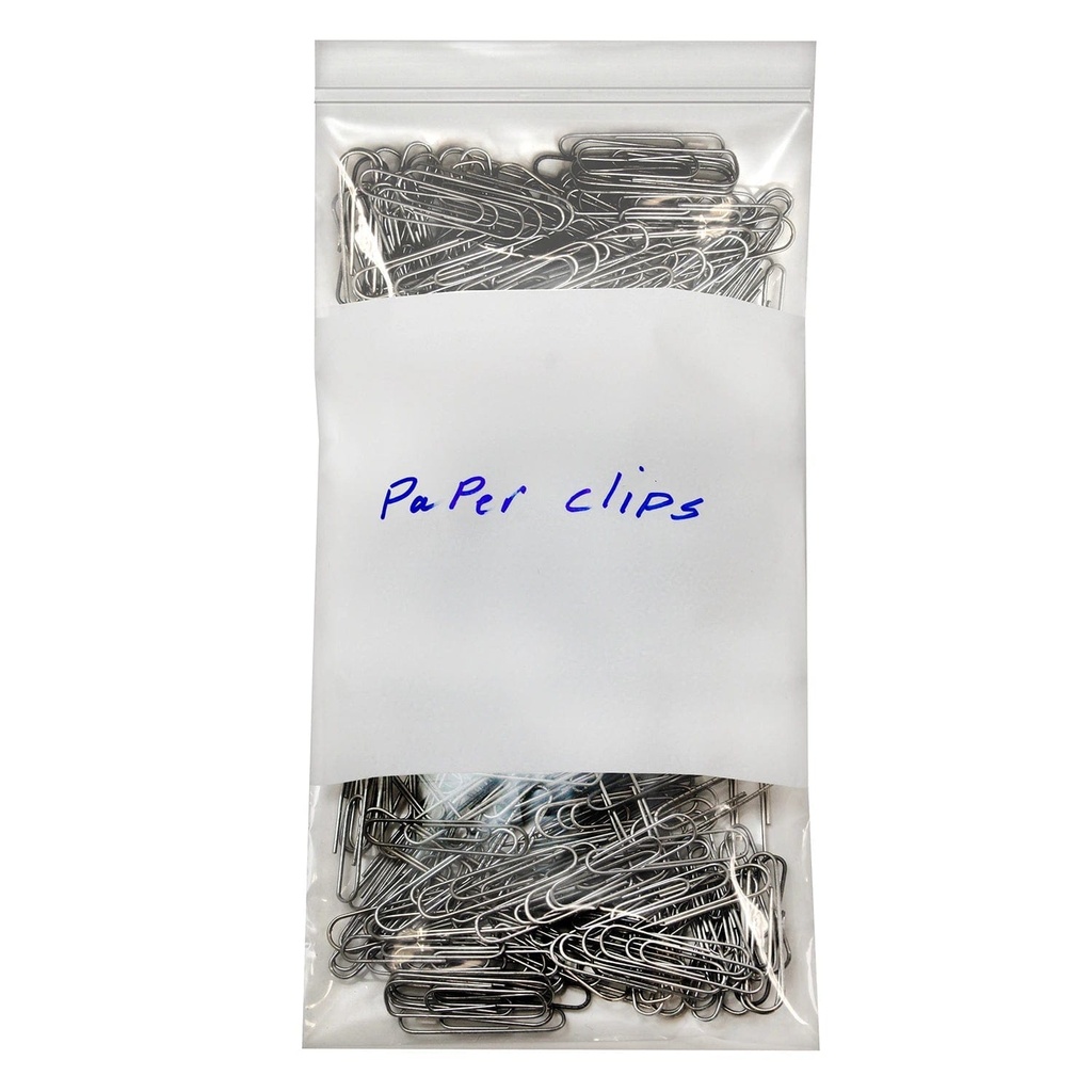 2" x 3" 4 Mil Reclosable Zipper Bags w/White Block (1000/CS)