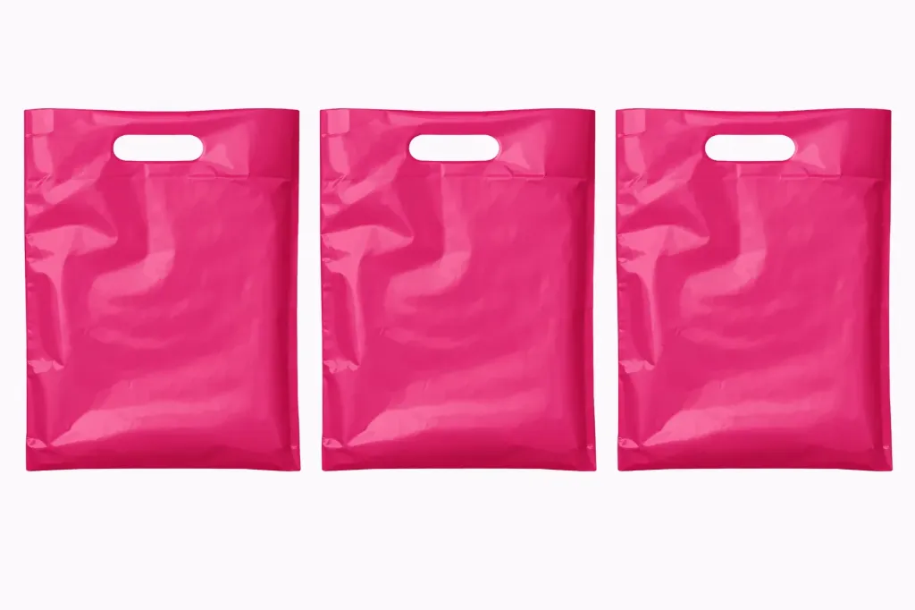 12" x 3" x 18" High Density Merchandise Bags (500/CS) - Cerise
