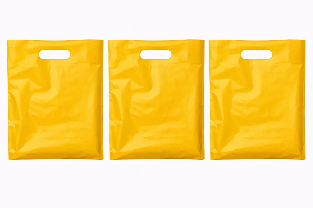 12" x 3" x 18" High Density Merchandise Bags (500/CS) - Yellow