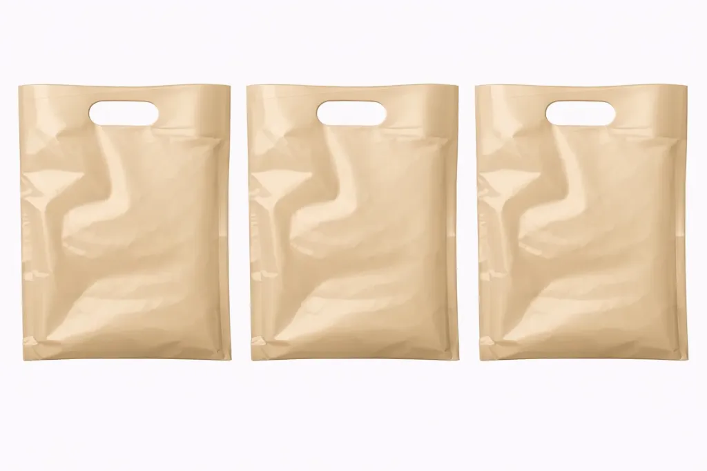 13" x 3" x 21" High Density Merchandise Bags (500/CS) - Buff