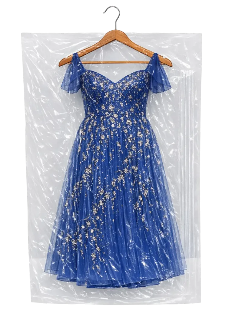20" x 3" x 72" 0.75 Mil Clear Garment Bags (225/RL)