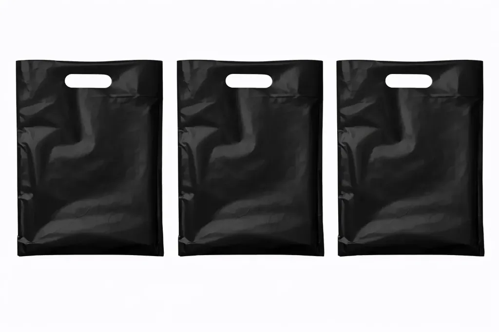 20" x 4" x 30" High Density Merchandise Bags (500/CS) - Black