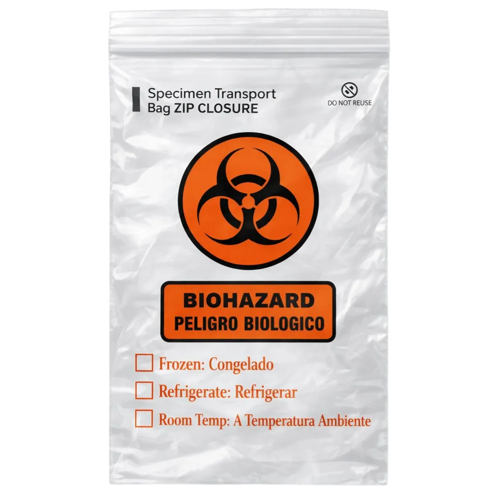 2 Mil Reclosable Lab Specimen Bag